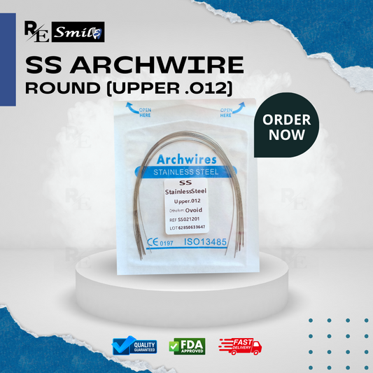 Stainless steel archwire ovoid round