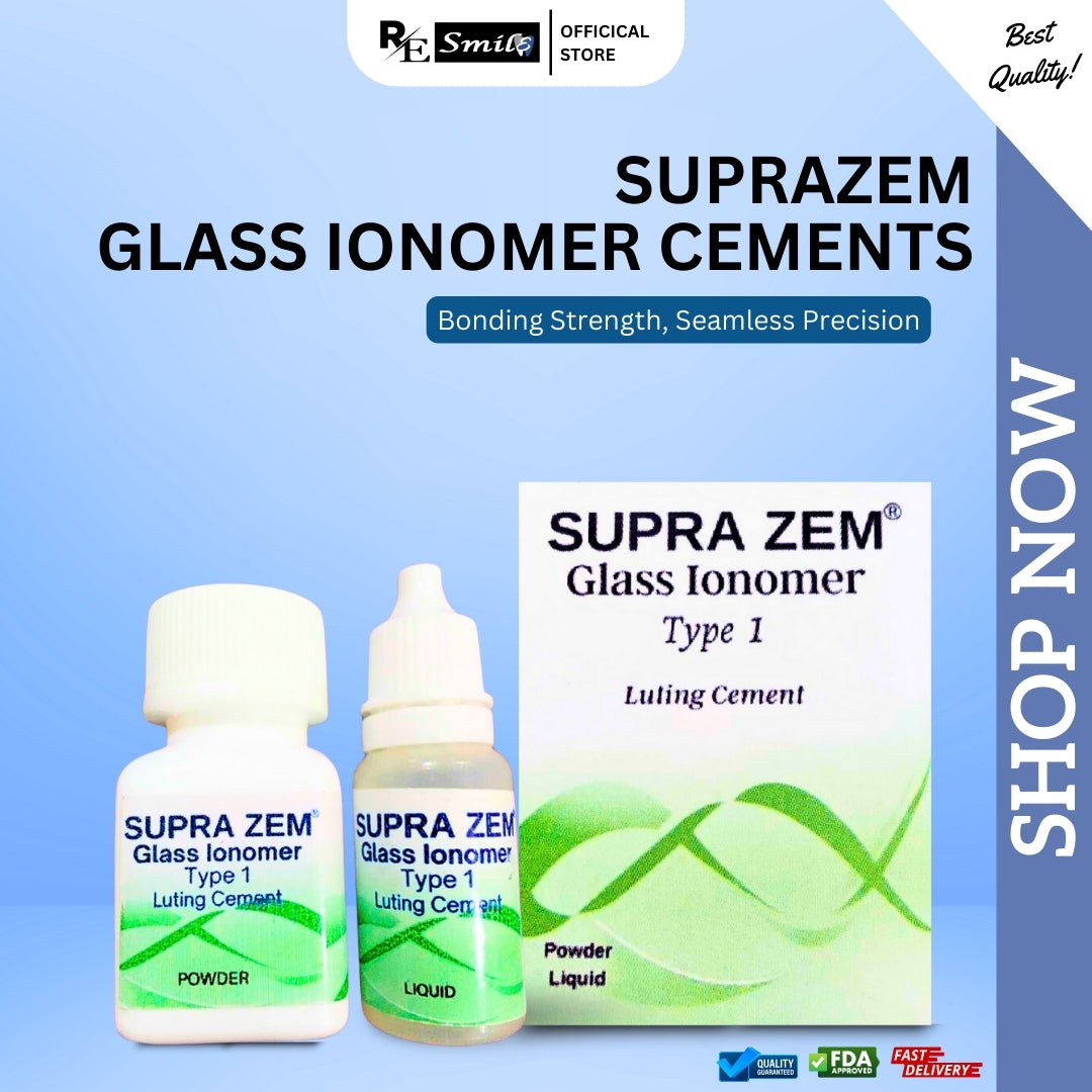 Supra zem glass ionomer luting cement type 1