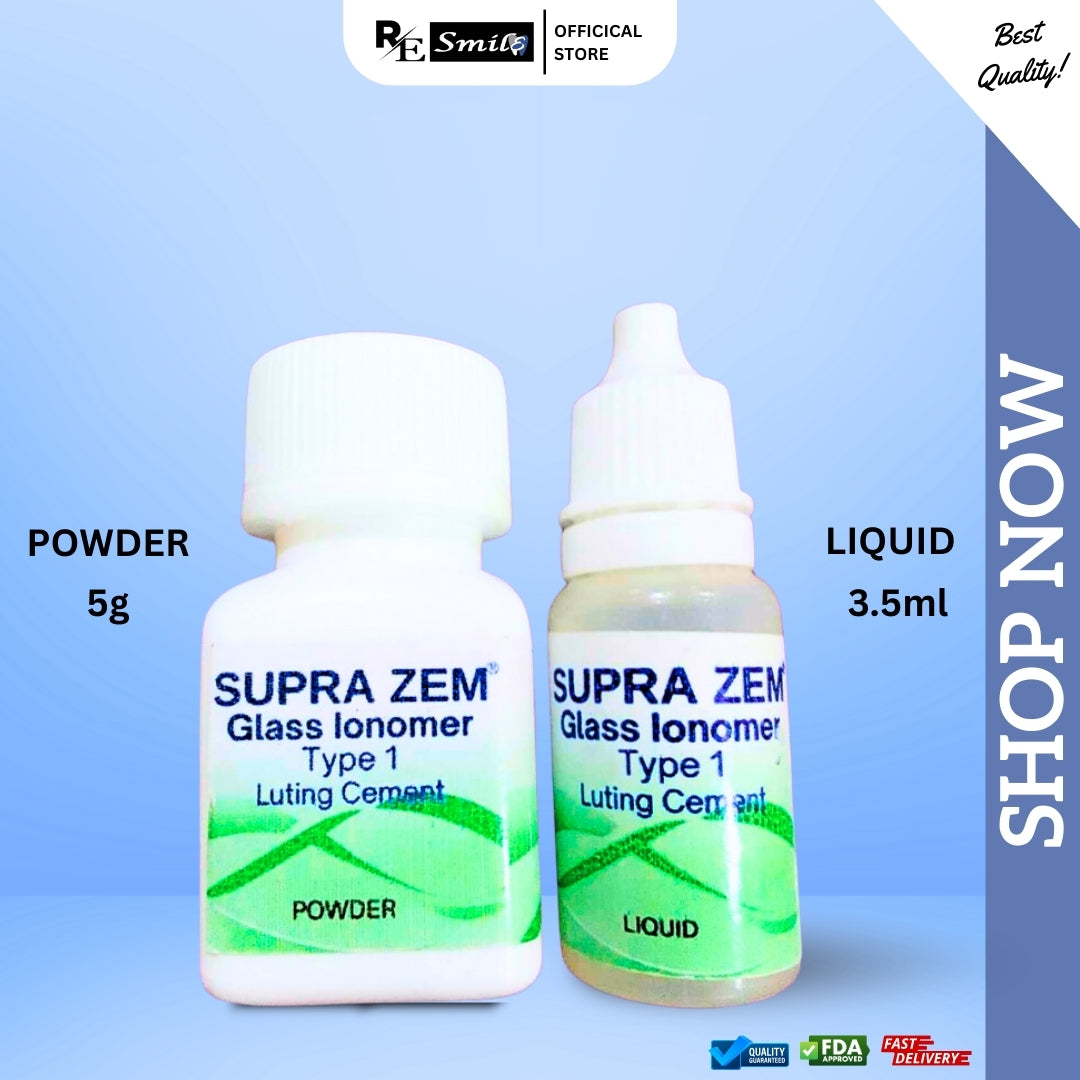 Supra zem glass ionomer luting cement type 1