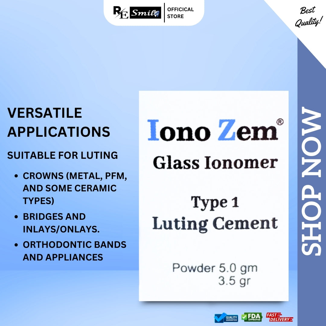 Iono zem glass ionomer luting cement type 1