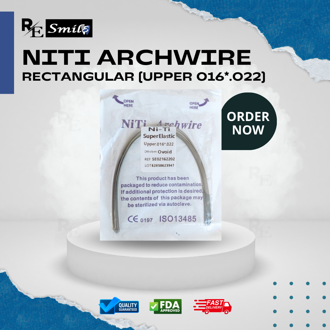 Niti archwire super elastic ovoid rectangular