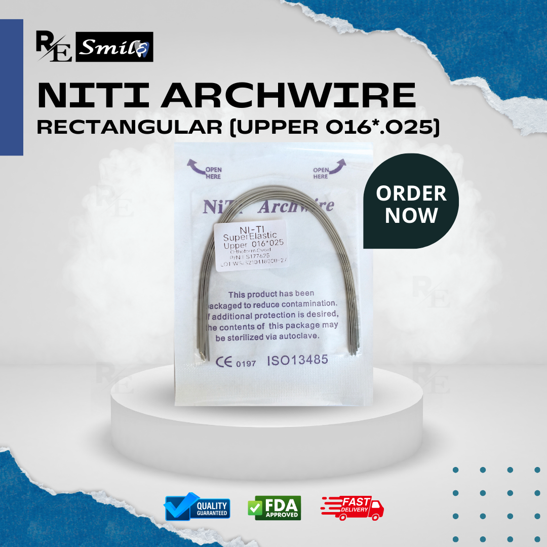 Niti archwire super elastic ovoid rectangular