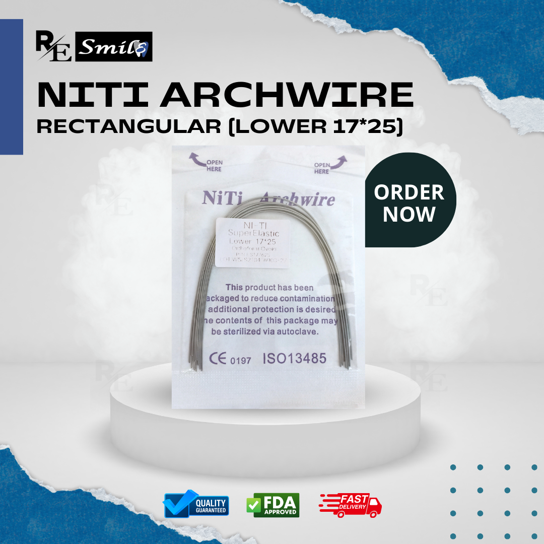 Niti archwire super elastic ovoid rectangular