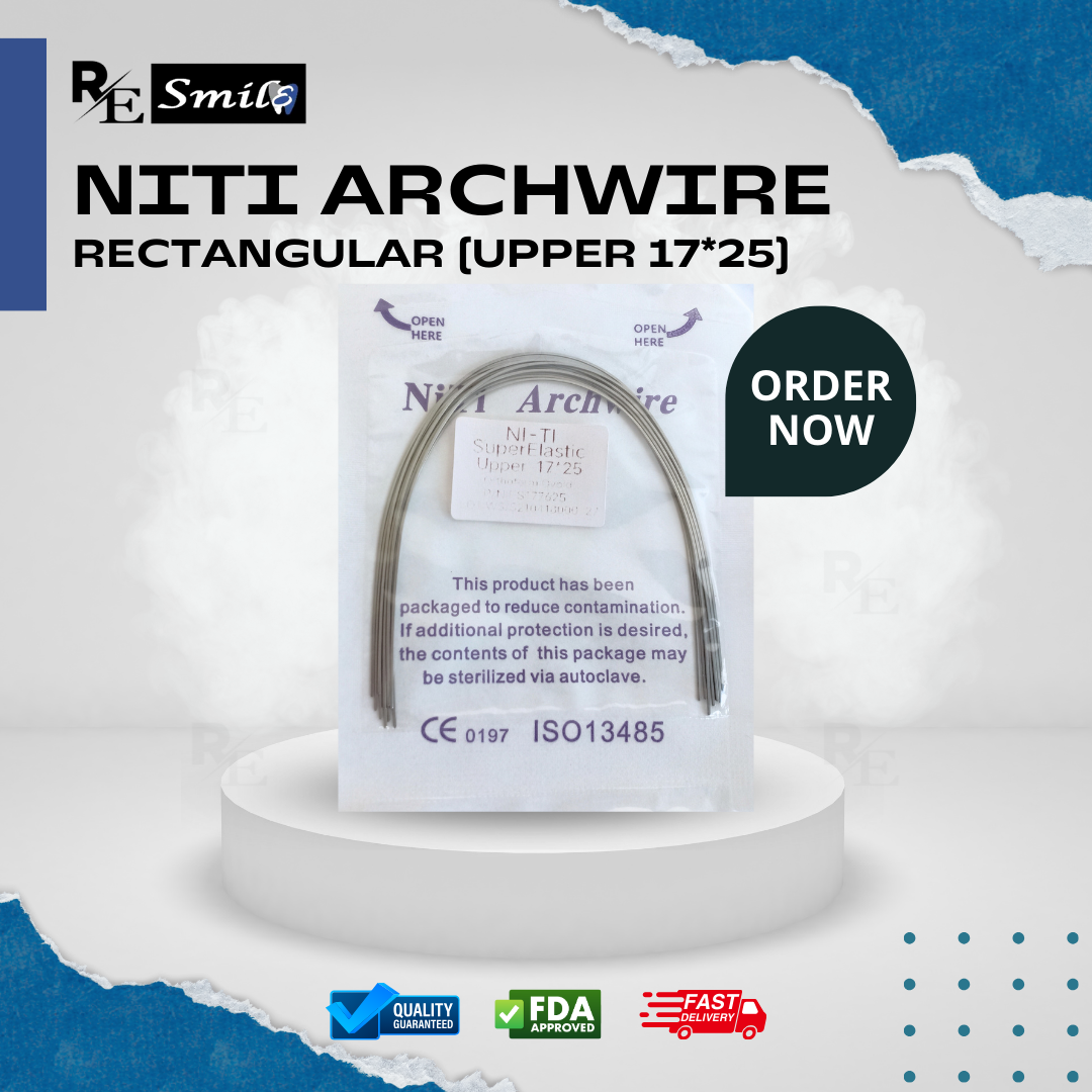 Niti archwire super elastic ovoid rectangular