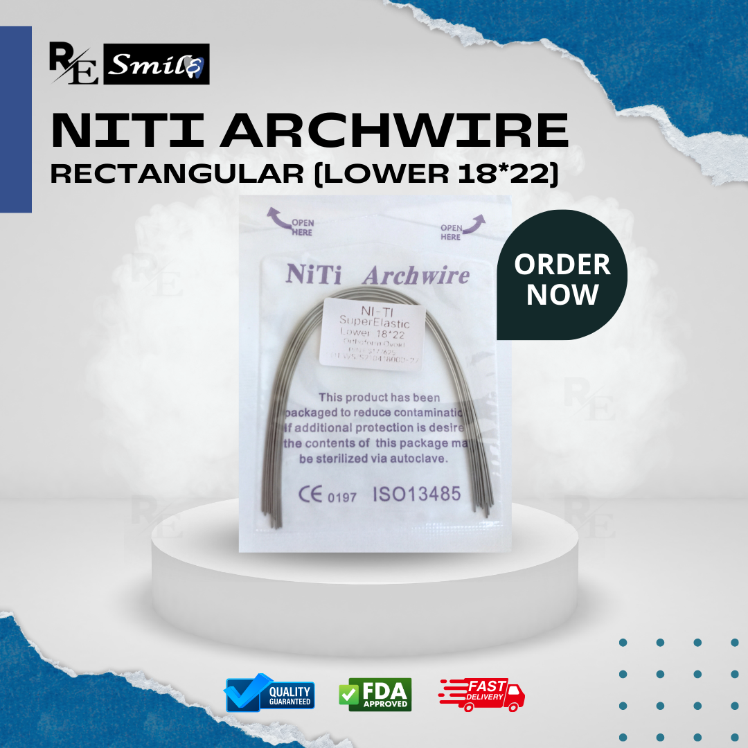 Niti archwire super elastic ovoid rectangular