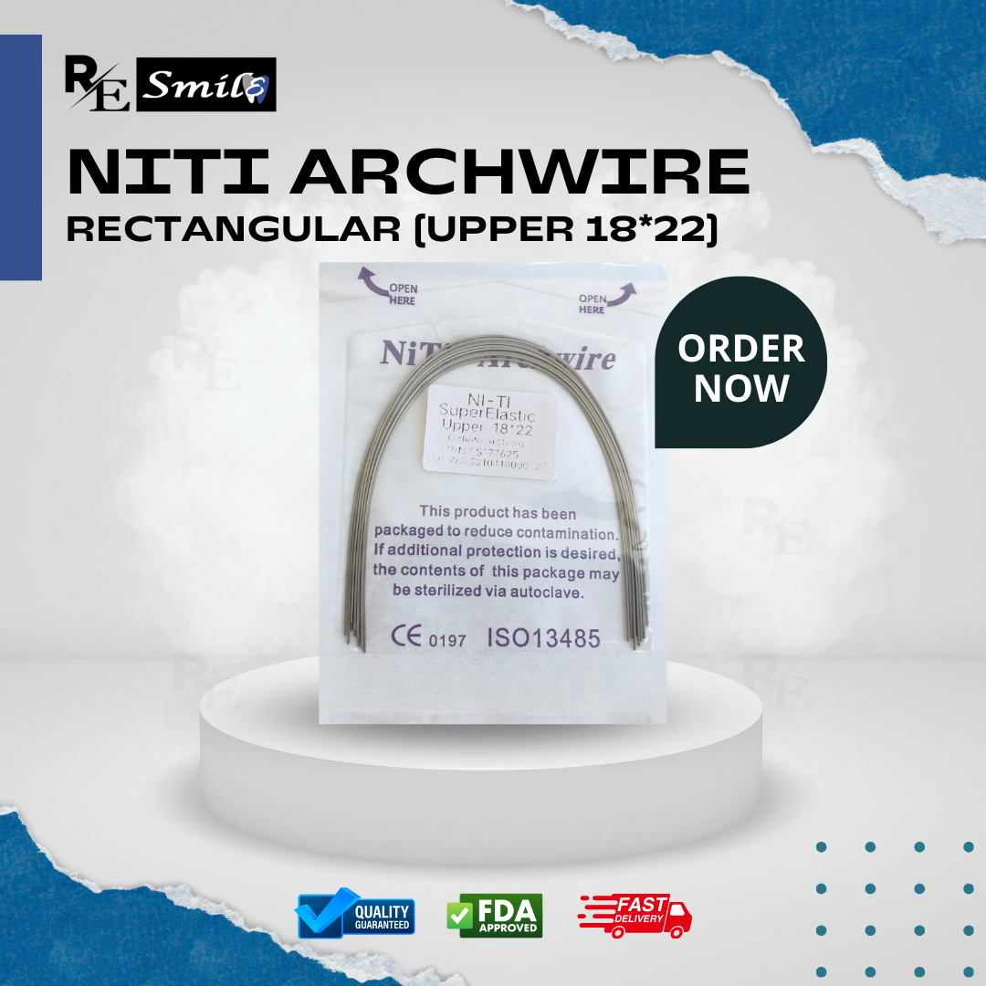 Niti archwire super elastic ovoid rectangular