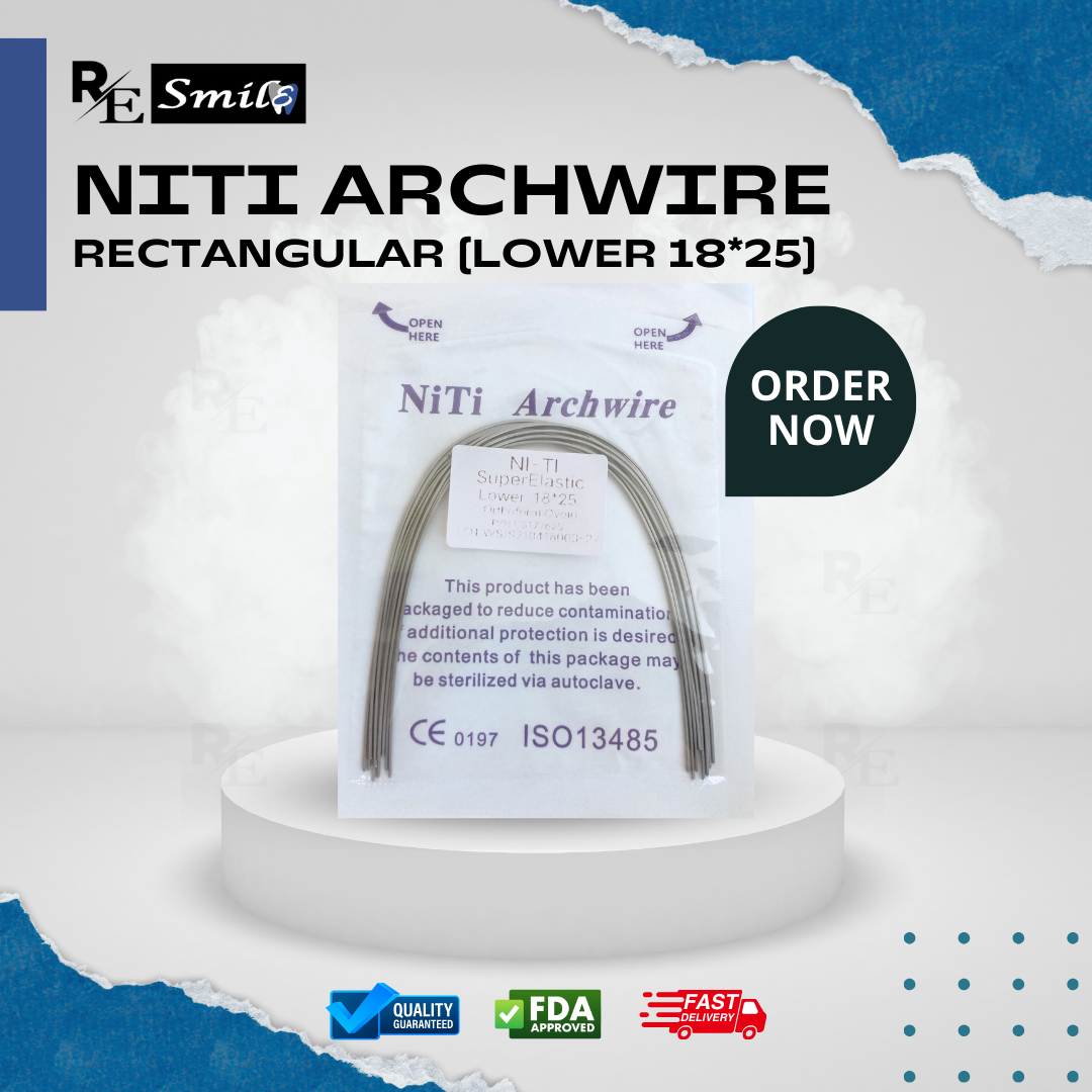 Niti archwire super elastic ovoid rectangular