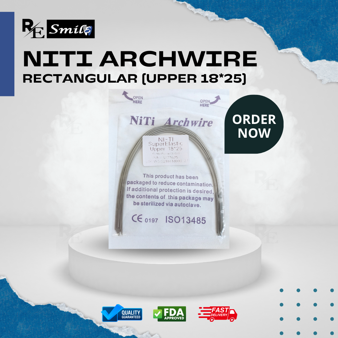 Niti archwire super elastic ovoid rectangular