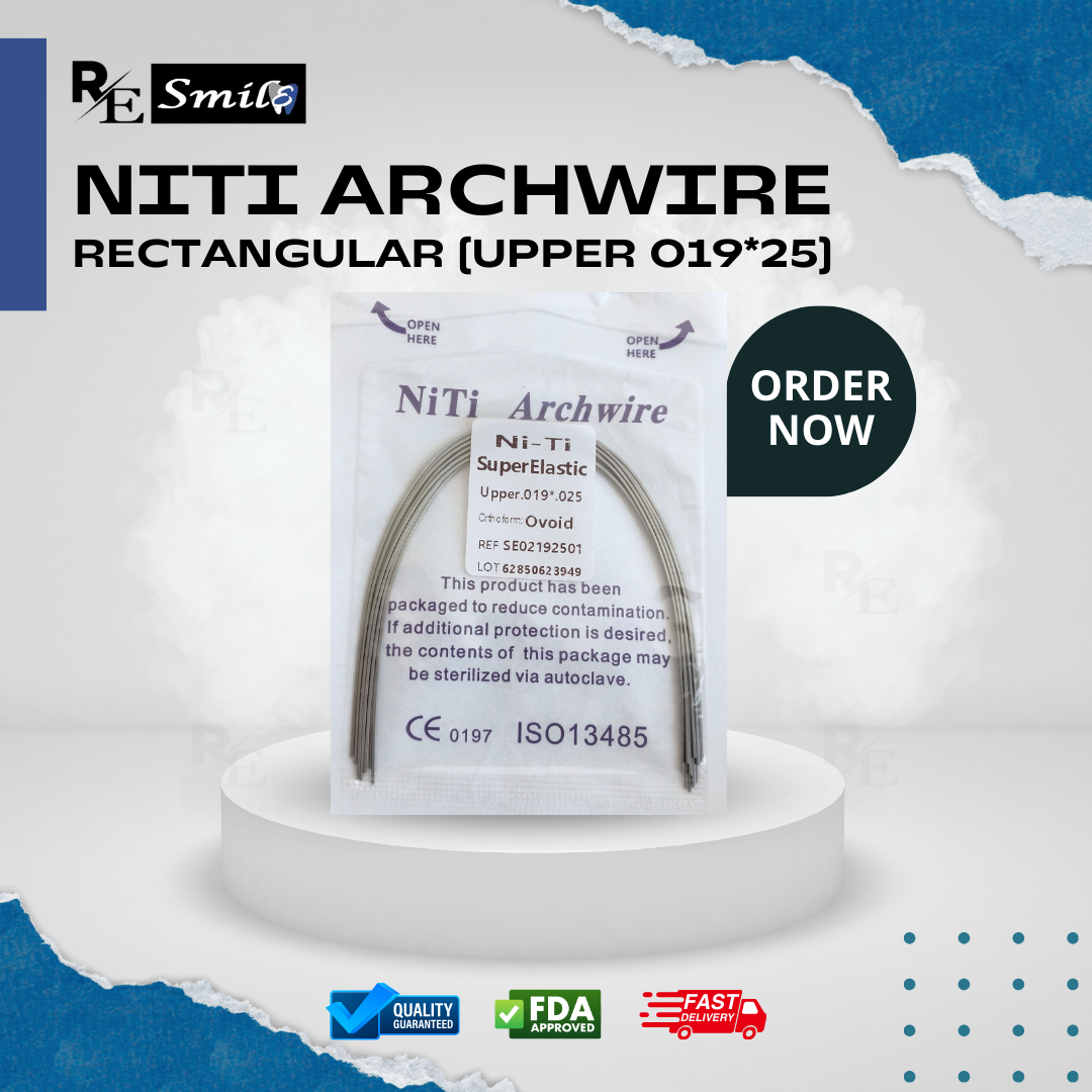 Niti archwire super elastic ovoid rectangular