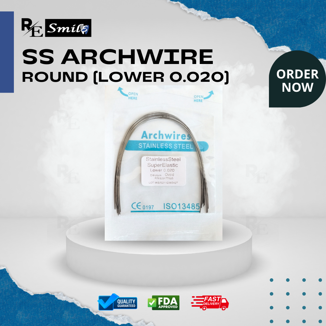 Stainless steel archwire ovoid round