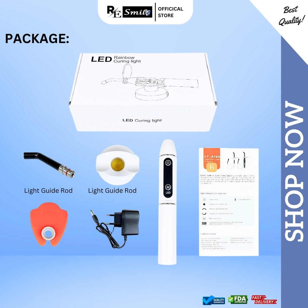 LED rainbow curing light