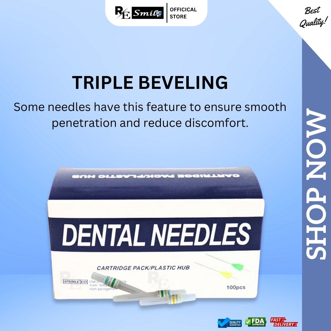 Dental needles cartridge pack / plastic hub