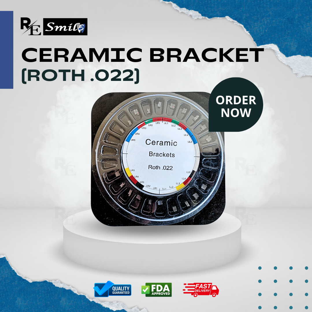 Ceramic bracket standard 0.022 345 hooks