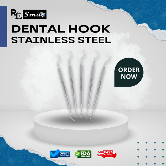 Stainless steel dental hook