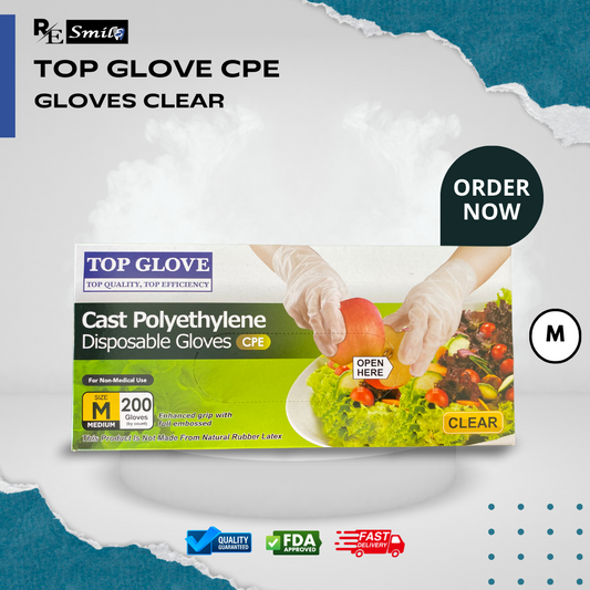 Top glove CPE cast polyethylene gloves