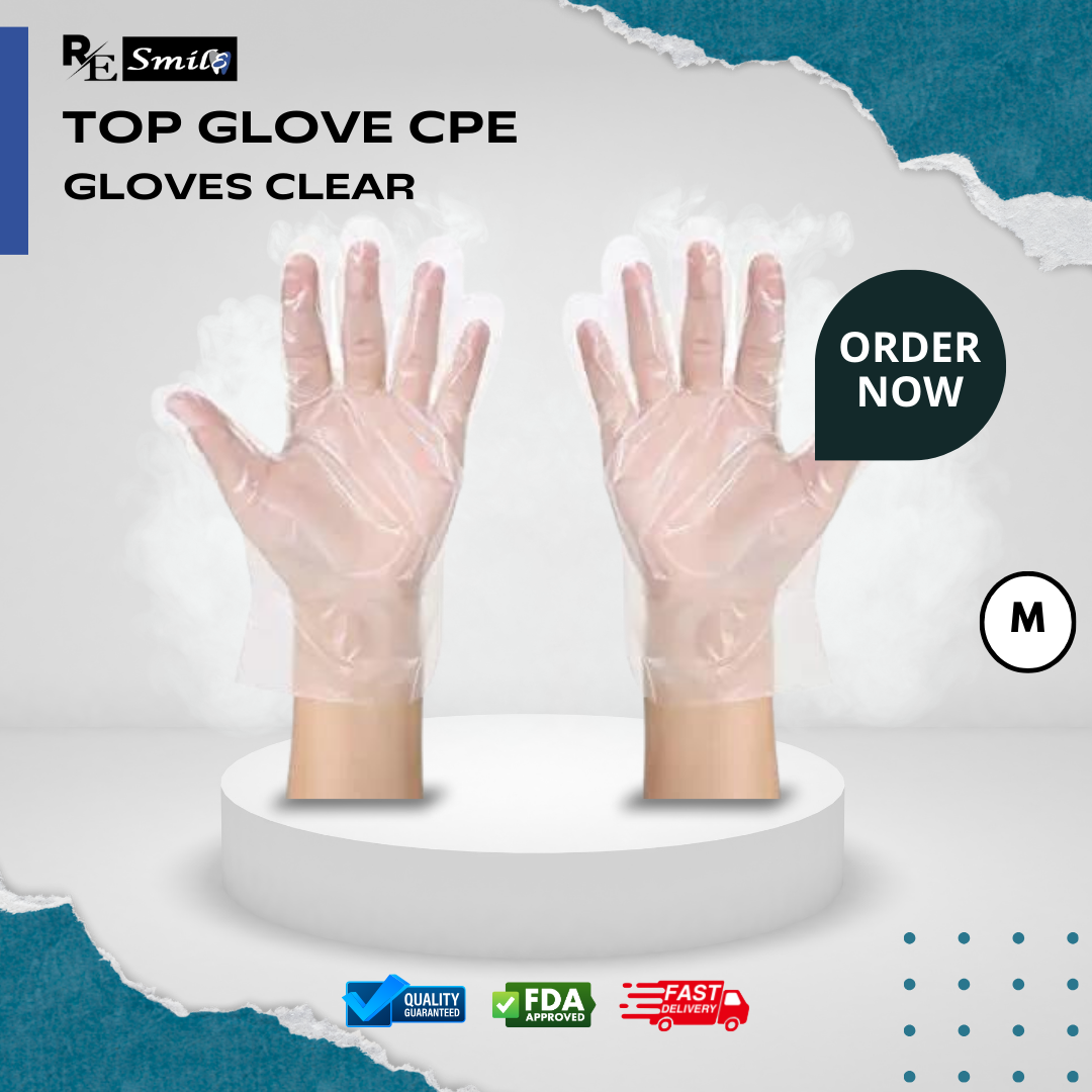 Top glove CPE cast polyethylene gloves