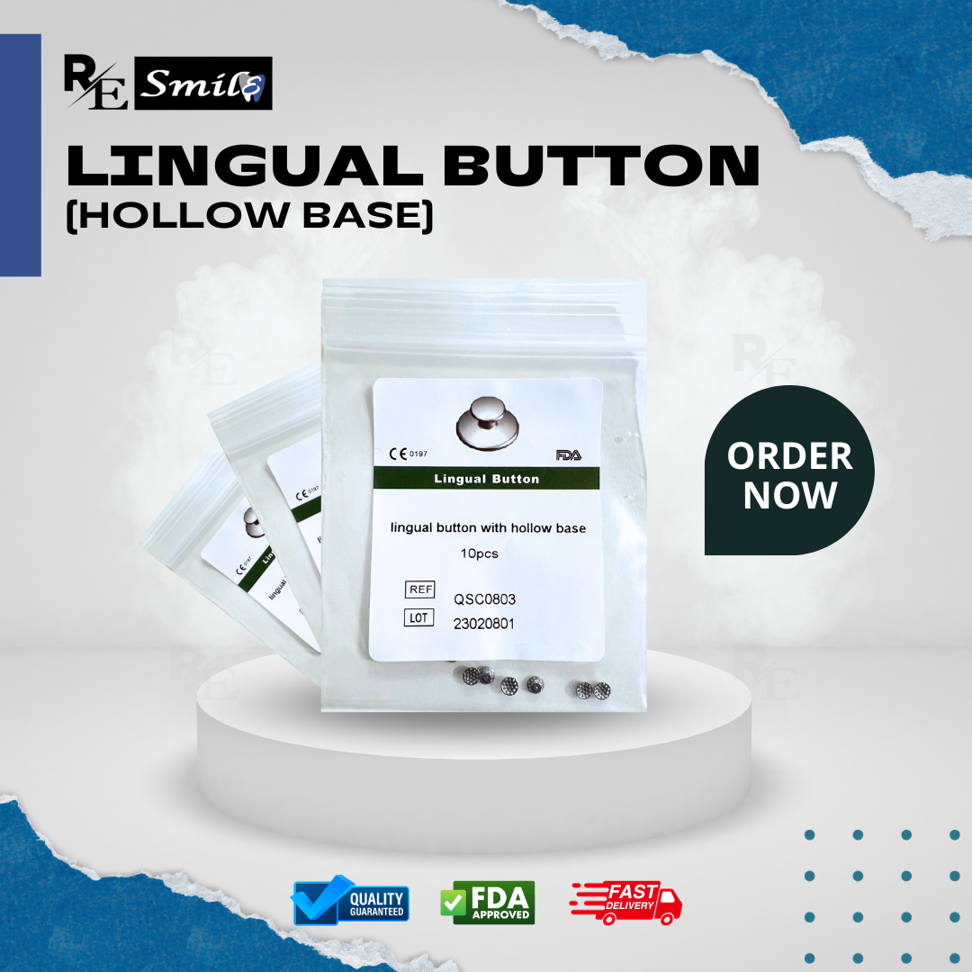 Lingual button / retainer / sheath