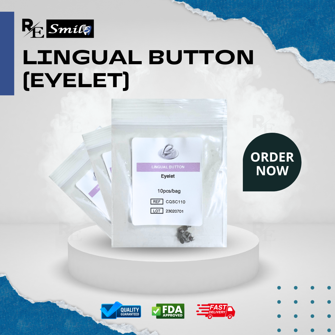 Lingual button / retainer / sheath