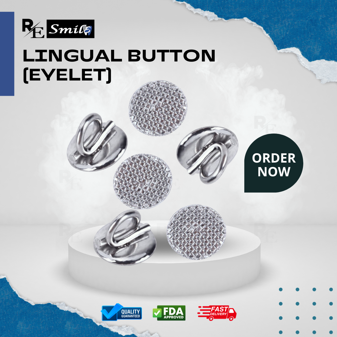 Lingual button / retainer / sheath