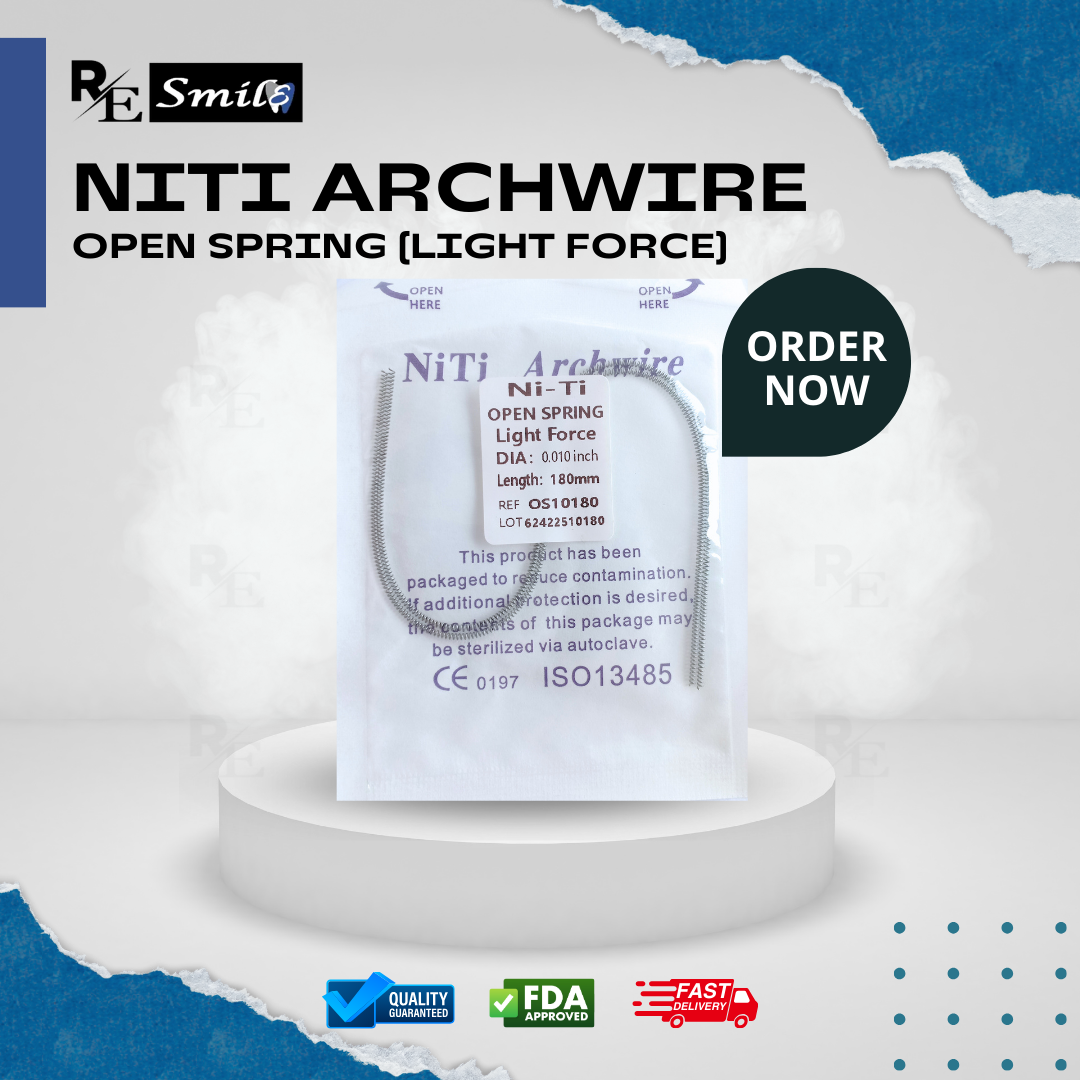Niti archwire open spring