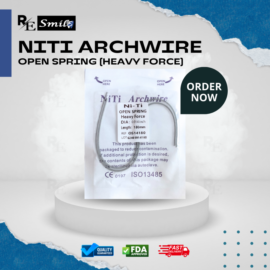 Niti archwire open spring