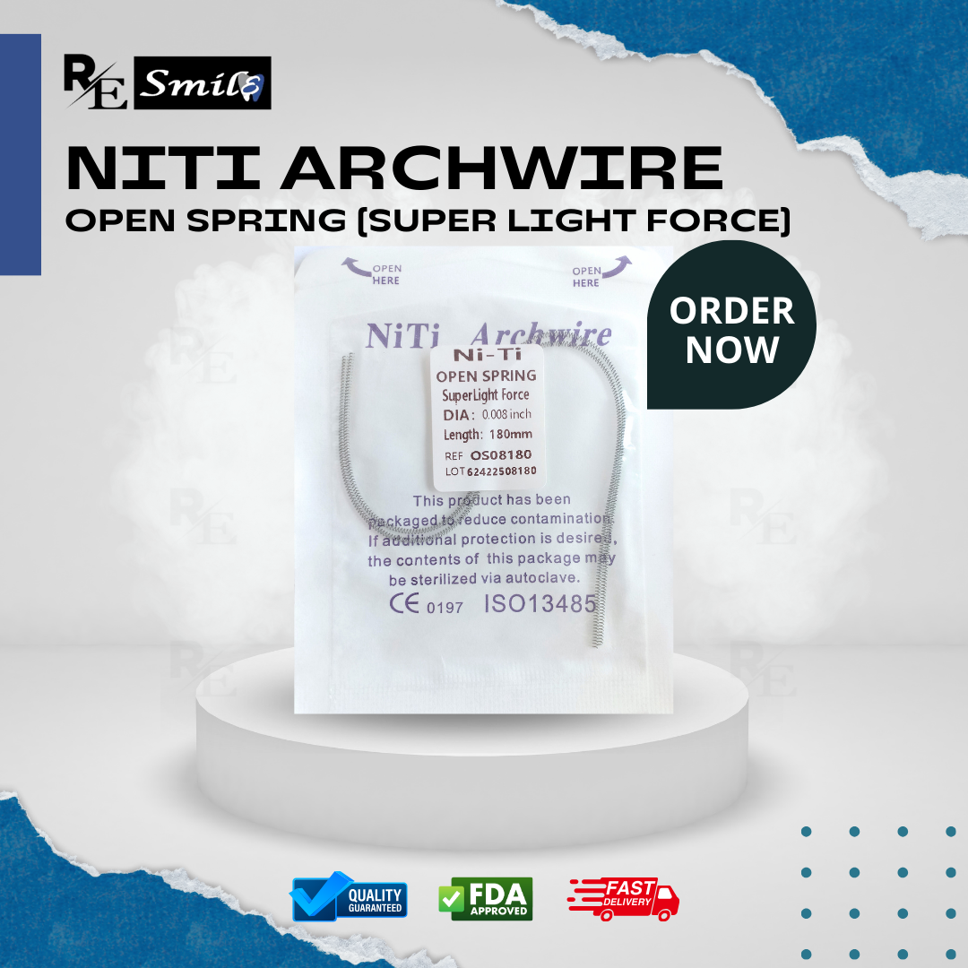 Niti archwire open spring
