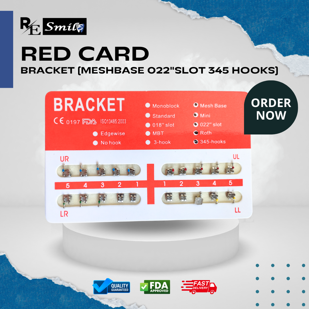 Red card monoblock / mesh base bracket standard / mini roth 0.022 345 hooks
