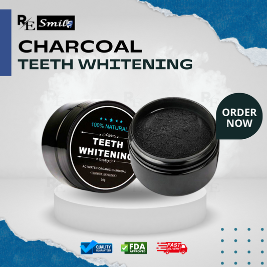 Teeth whitening activated organic charcoal