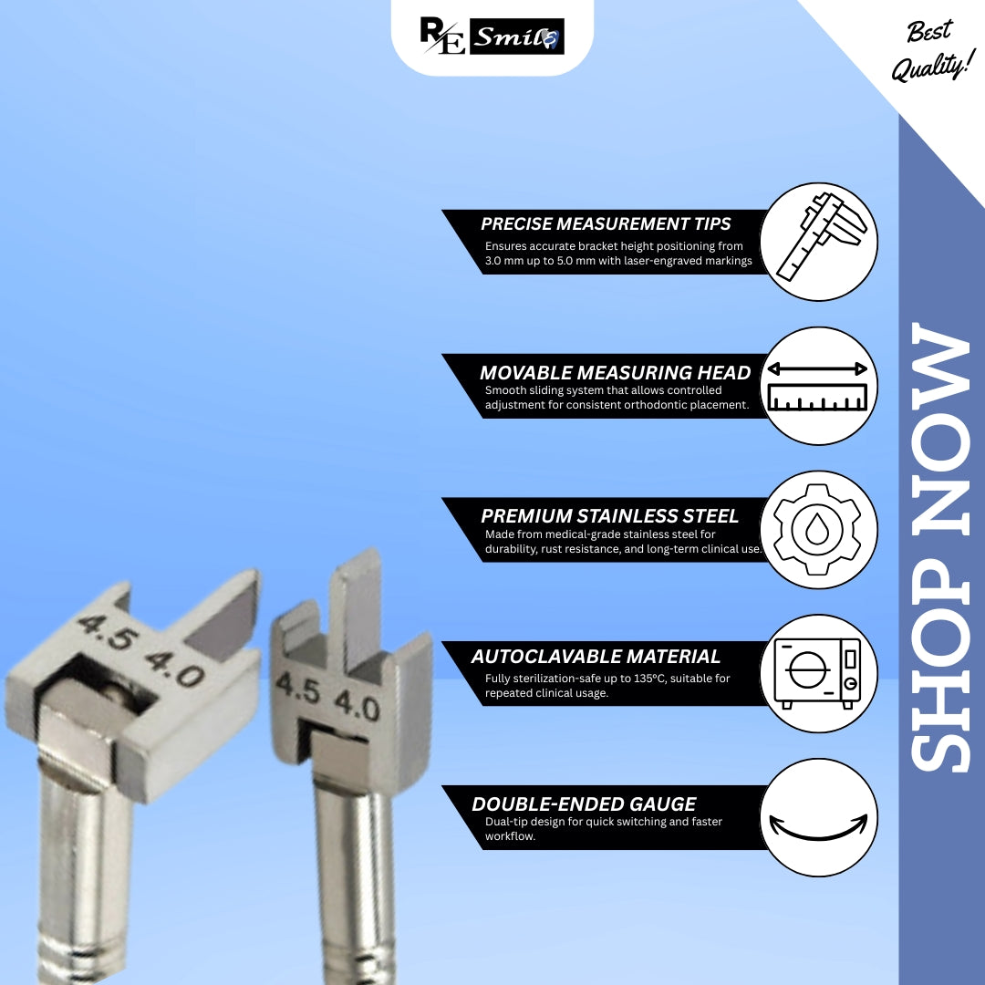 Dental Bracket Gauge (Movable)