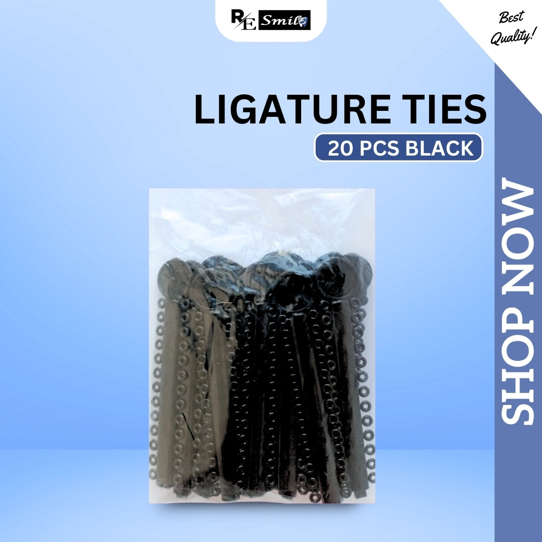 Ligature Tie Black color 40/20/10