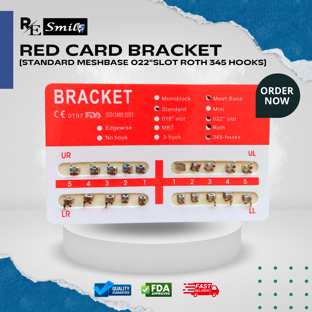 Red card monoblock / mesh base bracket standard / mini roth 0.022 345 hooks