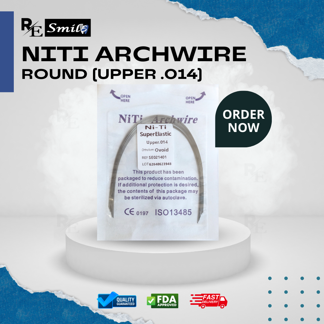 Niti archwire super elastic ovoid round