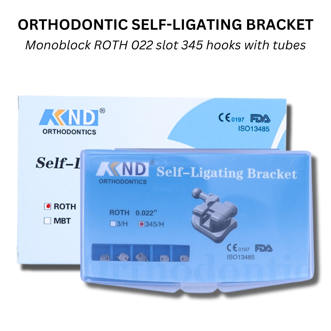 GREEN/BLUE  Self Ligating Holder Monoblock - Roth/MBT 3 hook & 345 hook