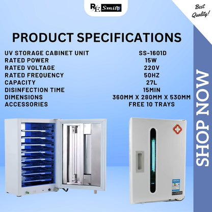 UV Sterilizer SS-SS-1601D with Timer Single Door