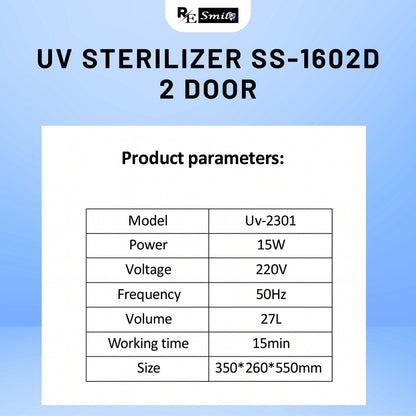 UV Sterilizer SS-1601D Double Door