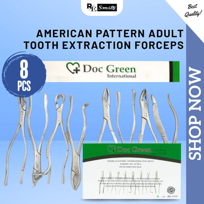American Pattern Adult Tooth Extraction Forceps  (8pcs)