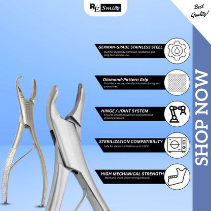 American Pattern Pediatric Tooth Extraction Forceps (6pcs)