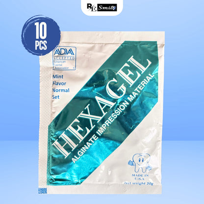 Flawless Oral Impressions: Hexagel Alginate - Care Accessory, 10 Packs