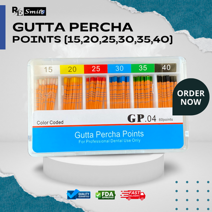 Gutta percha points GP 0.4 - 60 points