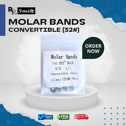 Molar band 1st 0.022 roth convertible cleat