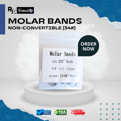 Molar band 1st 0.022 roth non convertible cleat