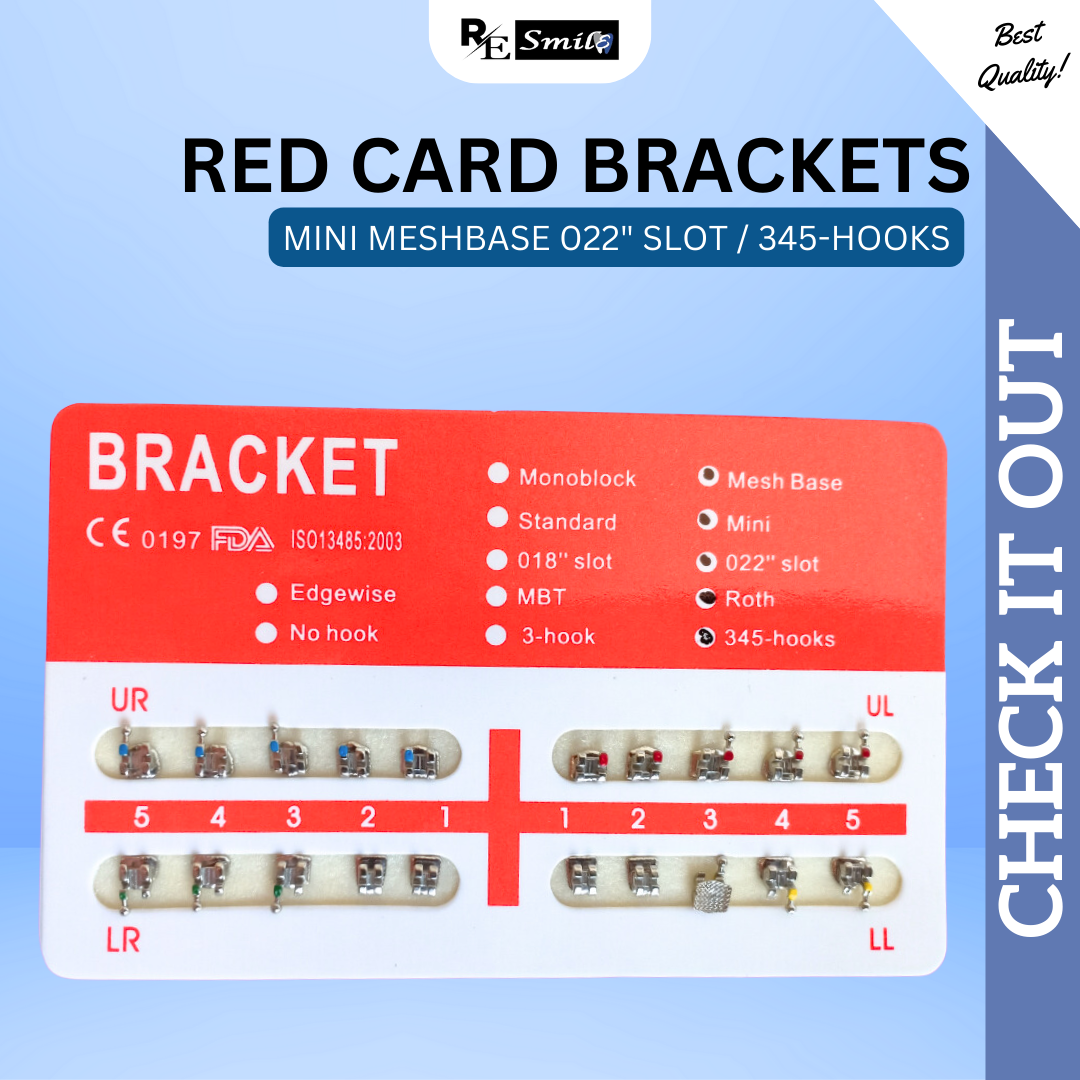 Red card monoblock / mesh base bracket standard / mini roth 0.022 345 hooks