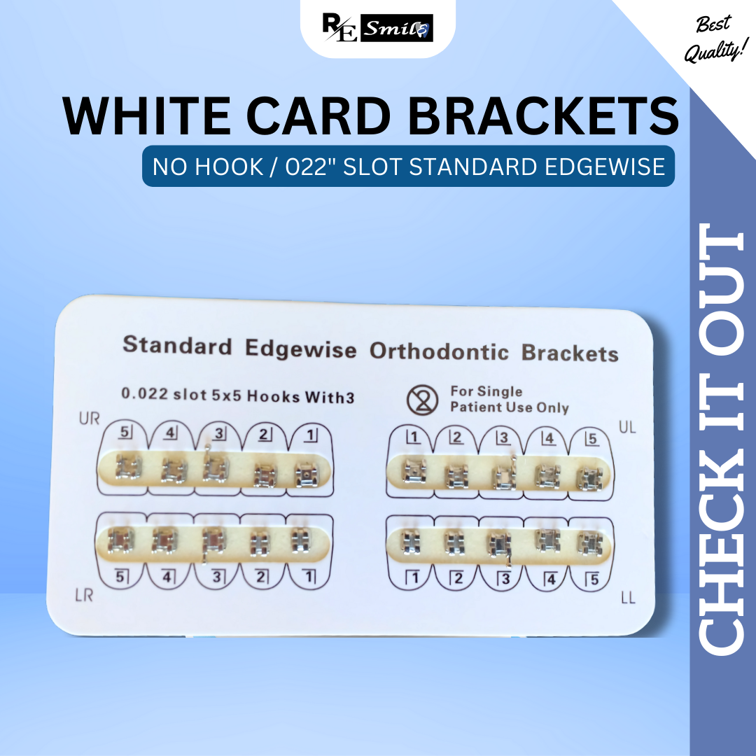 White card bracket standard edgewise 0.022