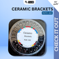 Ceramic bracket standard 0.022 345 hooks