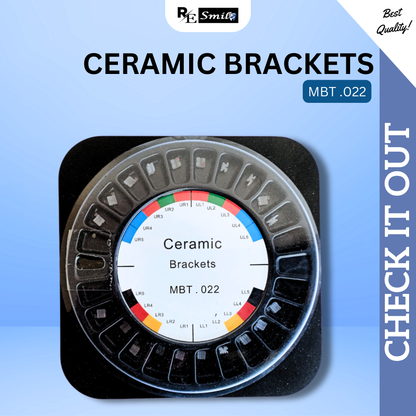 Ceramic bracket standard 0.022 345 hooks