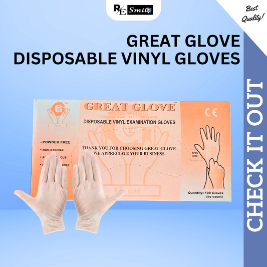 Great glove disposable vinyl examination gloves