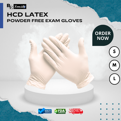 HCD homecare department latex examination gloves