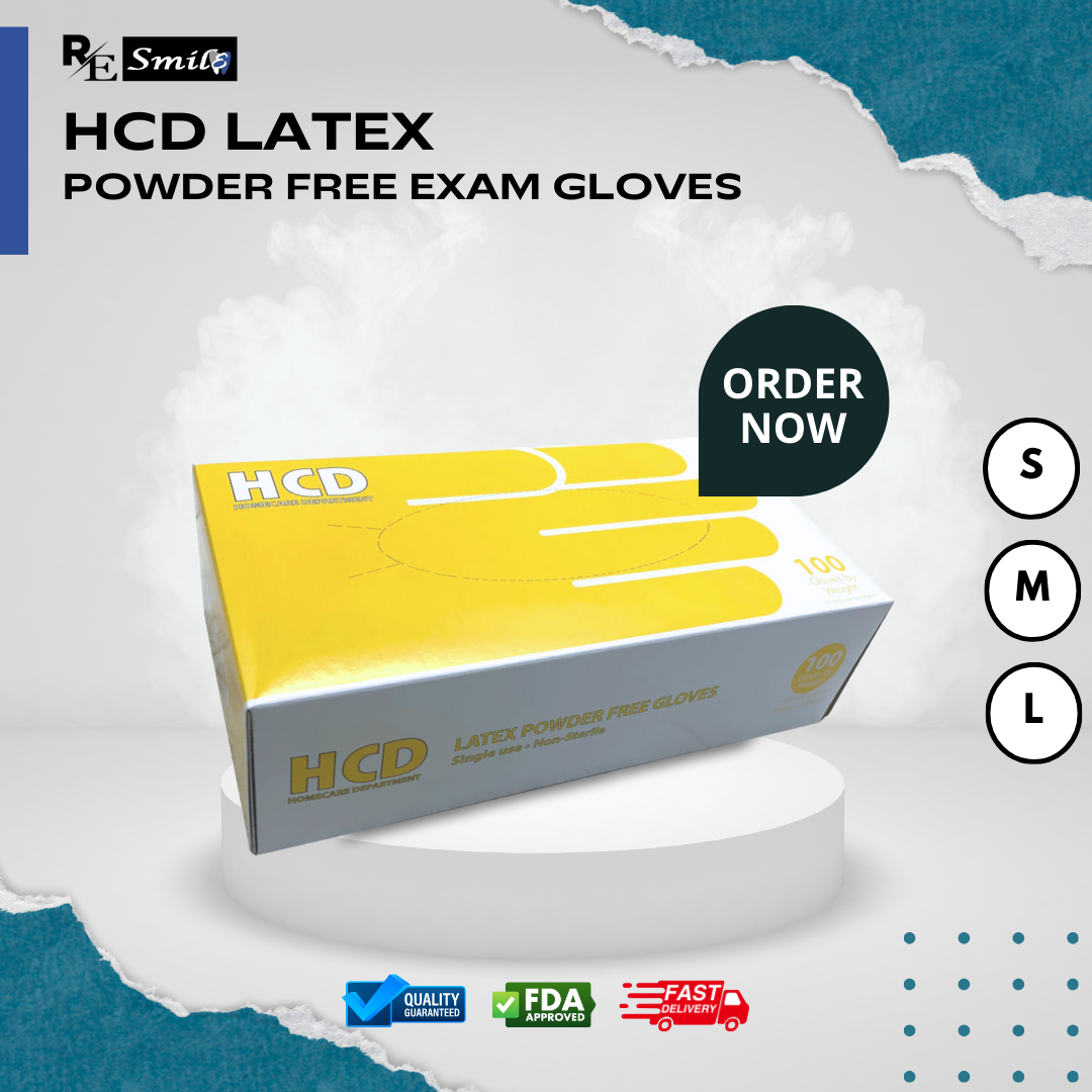 HCD homecare department latex examination gloves