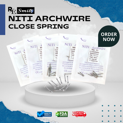 Niti archwire close spring