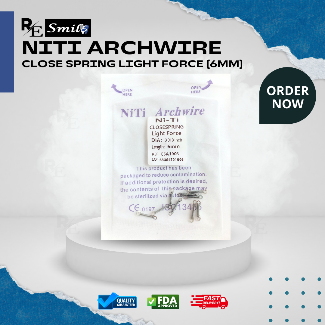 Niti archwire close spring